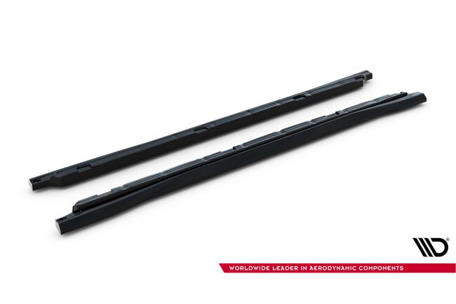 Maxton Design Seitenschweller (Paar) für VW Tiguan Mk3 Hochglanz schwarz