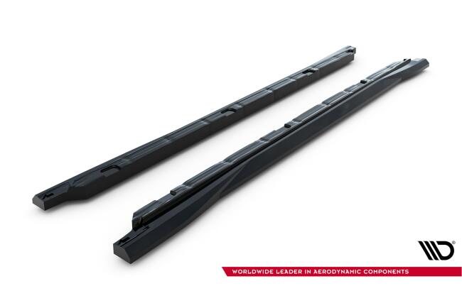 Maxton Design Seitenschweller (Paar) für VW Tiguan Mk3 Hochglanz schwarz