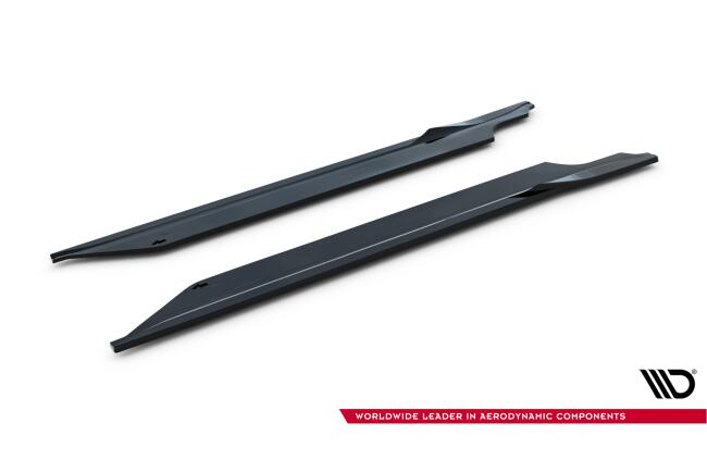 Maxton Design Seitenschweller (Paar) V.1 für Porsche 911 Carrera Sport Design 992 Hochglanz schwarz