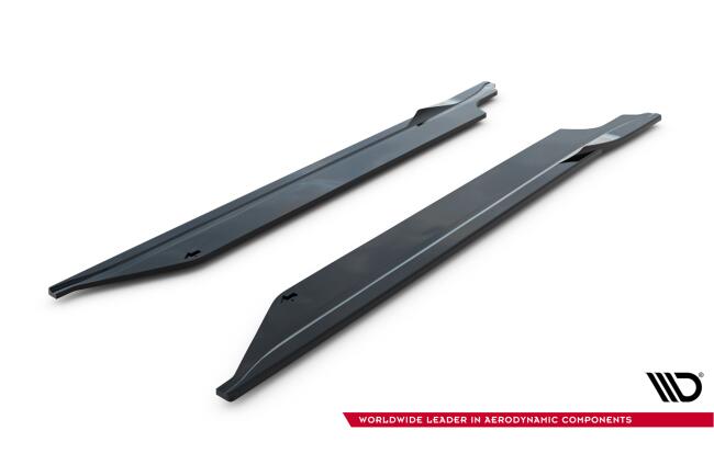 Maxton Design Seitenschweller (Paar) V.1 für Porsche 911 Carrera Sport Design 992 Hochglanz schwarz