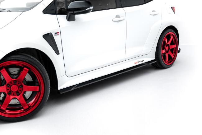 Maxton Design Seitenschweller (Paar) V.1 für Toyota GR Corolla Mk12 Hochglanz schwarz