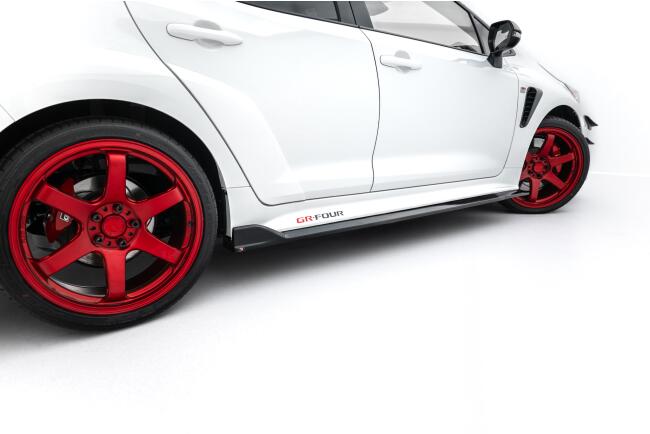 Maxton Design Seitenschweller (Paar) V.2 für Toyota GR Corolla Mk12 Hochglanz schwarz