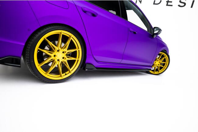 Maxton Design Seitenschweller (Paar) V.4 für VW Golf 8 R / Golf 8 R Facelift Hochglanz schwarz