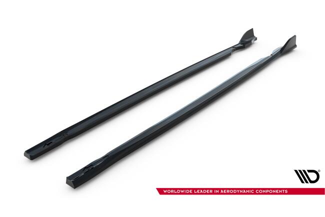 Maxton Design Seitenschweller (Paar) V.4 für VW Golf 8 R / Golf 8 R Facelift Hochglanz schwarz