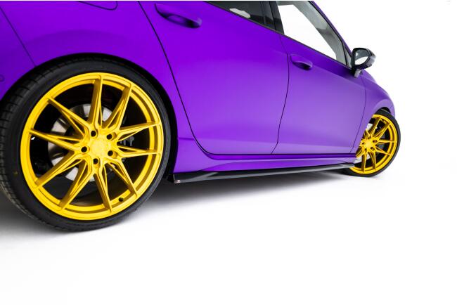 Maxton Design Seitenschweller (Paar) V.5 für VW Golf 8 R / Golf 8 R Facelift Hochglanz schwarz