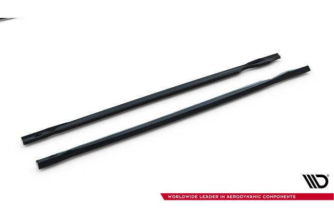 Maxton Design Seitenschweller (Paar) V.5 für VW Golf 8 R / Golf 8 R Facelift Hochglanz schwarz