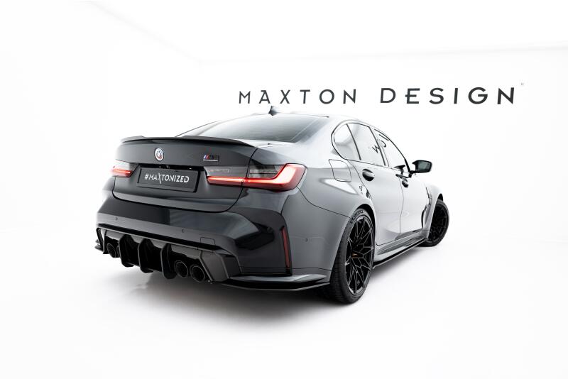 Maxton Design Street Pro Diffusor Flaps V.3 für BMW M3 Limousine / Touring G80 / G81 Rot