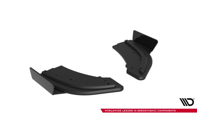 Maxton Design Street Pro Diffusor Flaps für Mazda 3 MPS Mk1 EU Version Schwarz mit Hochglanz Flaps