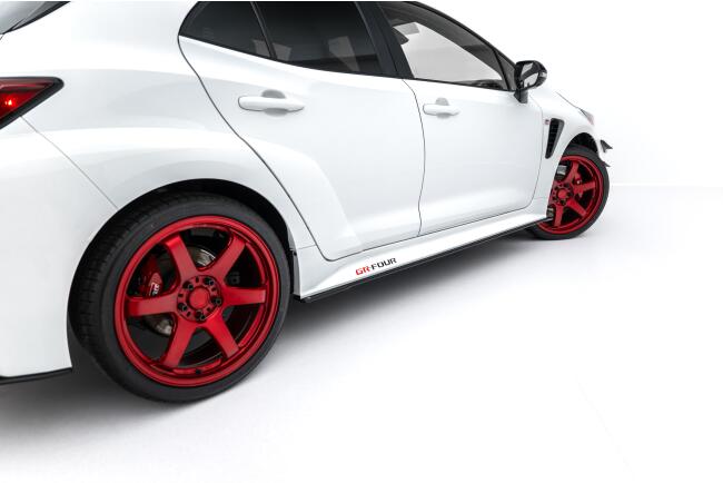 Maxton Design Street Pro Seitenschweller (Paar) für Toyota GR Corolla Mk12 Rot