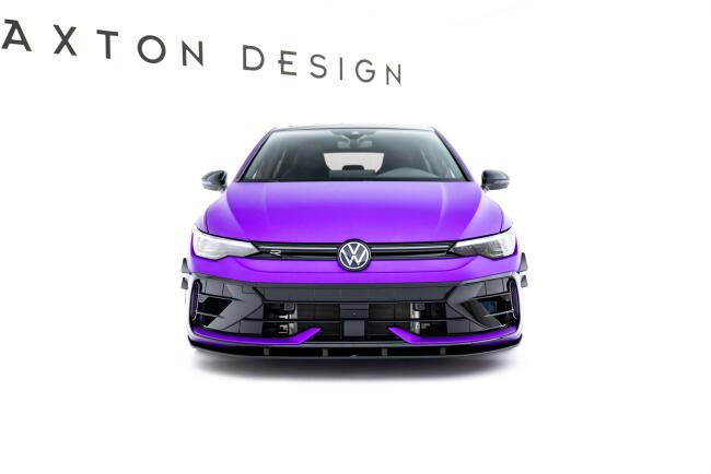 Maxton Design Street Pro Frontlippe für VW Golf 8 R Facelift Schwarz