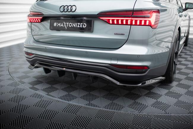 Maxton Design Heckdiffusor für Audi A6 Allroad C8 Hochglanz schwarz