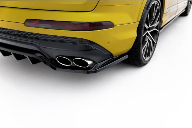 Maxton Design mittlerer Heckdiffusor DTM Look für Audi SQ7 Mk2 Facelift Hochglanz schwarz