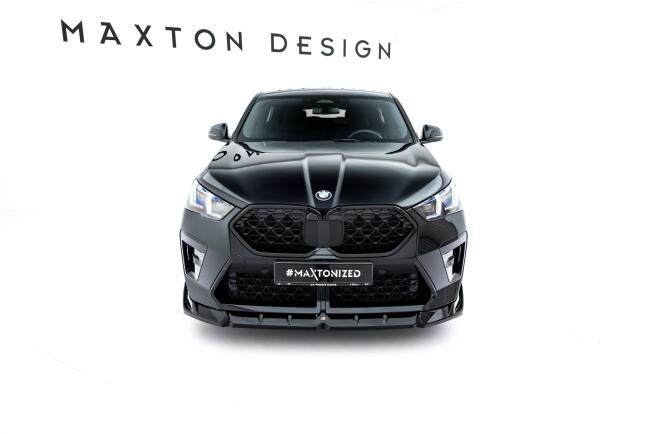 Maxton Design Frontlippe für BMW X2 M-Paket / iX2 U10 Hochglanz schwarz