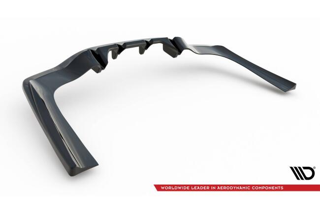 Maxton Design mittlerer Heckdiffusor DTM Look für Mercedes-AMG CLA 35 / 45 Coupe / Shooting Break C118 / X118 Facelift Hochglanz schwarz