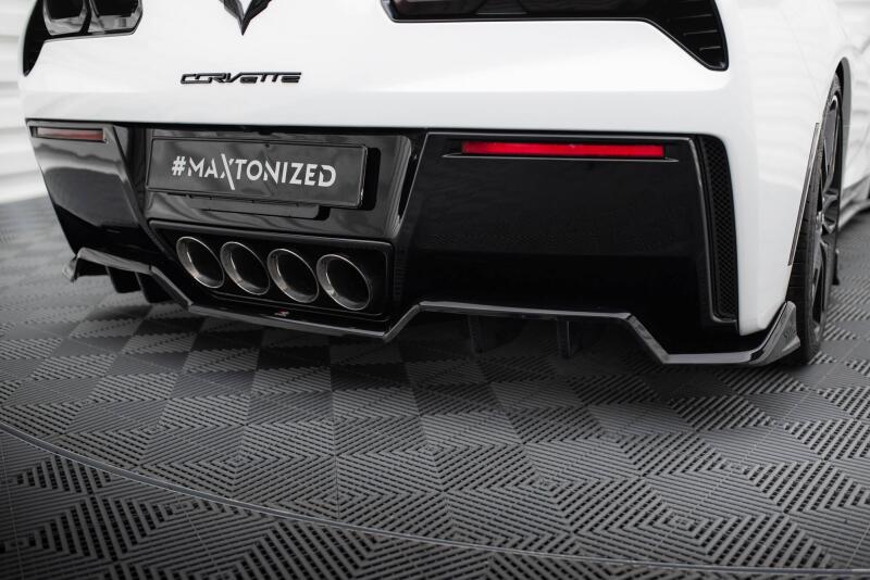 Maxton Design Heckdiffusor für Chevrolet Corvette C7 Stingray Hochglanz schwarz
