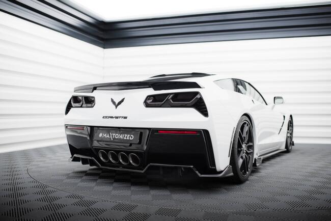 Maxton Design Heckdiffusor für Chevrolet Corvette C7 Stingray Hochglanz schwarz