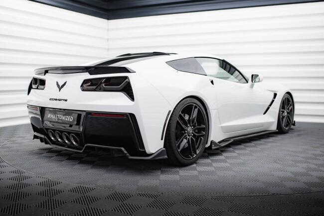 Maxton Design Heckdiffusor für Chevrolet Corvette C7 Stingray Hochglanz schwarz