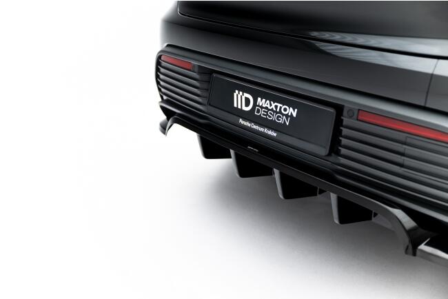 Maxton Design Heckdiffusor für Porsche Macan EV Mk1 2024-Hochglanz schwarz