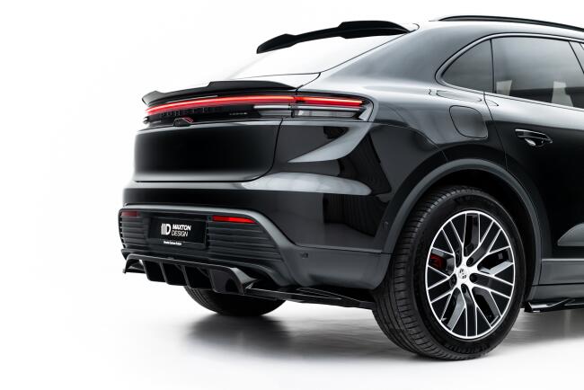 Maxton Design Heckdiffusor für Porsche Macan EV Mk1 2024-Hochglanz schwarz