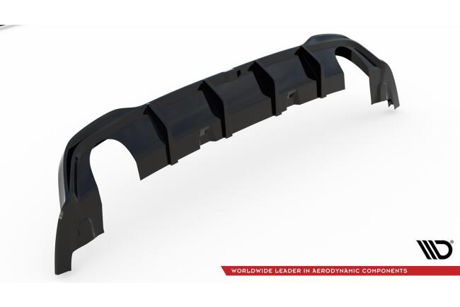 FMS Sportauspuff und Maxton Heckdiffusor V.4 für VW Golf 8 GTE Endrohre 114mm