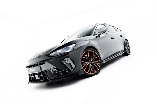 Maxton Design Frontlippe V.1 für Cupra Leon Mk1 Facelift schwarz Hochglanz