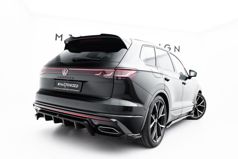 Maxton Design Heckdiffusor für VW Touareg R-line Mk3 Facelift Hochglanz schwarz