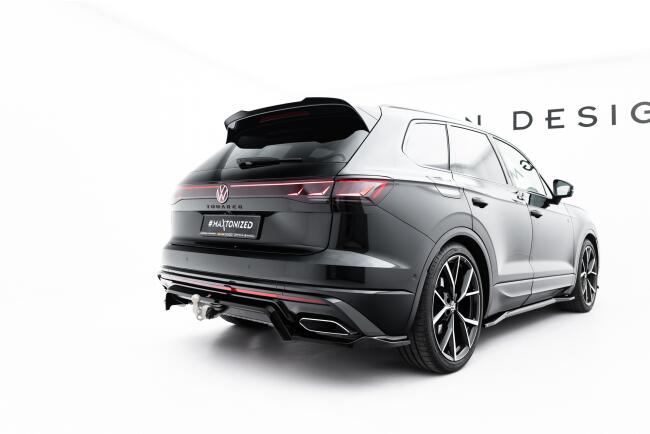 Maxton Design Heckdiffusor für VW Touareg R-line Mk3 Facelift Hochglanz schwarz