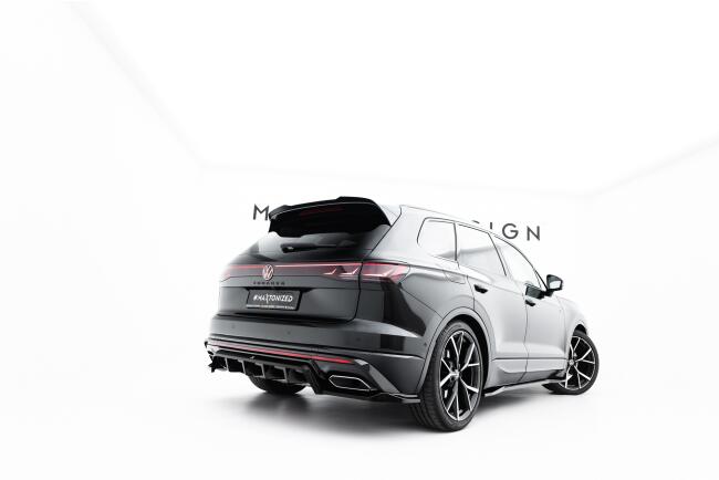 Maxton Design Heckdiffusor für VW Touareg R-line Mk3 Facelift Hochglanz schwarz