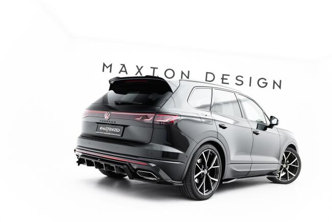 Maxton Design Heckdiffusor für VW Touareg R-line Mk3 Facelift Hochglanz schwarz