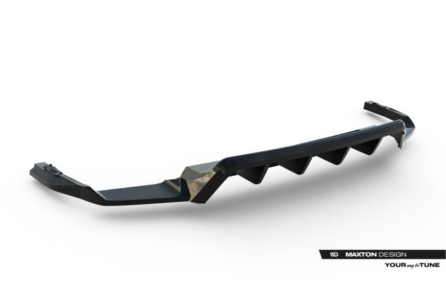 Maxton Design Heckdiffusor für VW Touareg R-line Mk3 Facelift Hochglanz schwarz