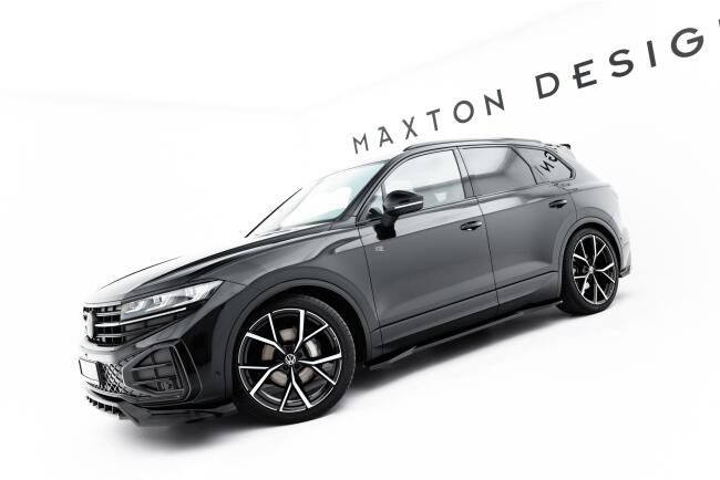 Maxton Design Seitenschweller (Paar) für VW Touareg R-line Mk3 Facelift Hochglanz schwarz