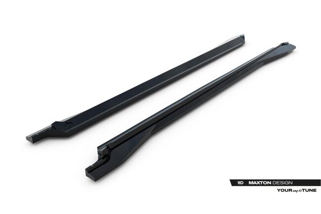 Maxton Design Seitenschweller (Paar) für VW Touareg R-line Mk3 Facelift Hochglanz schwarz
