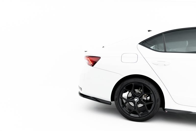 Maxton Design Diffusor Flaps für Skoda Octavia Liftback / Combi Mk4 Facelift Hochglanz schwarz