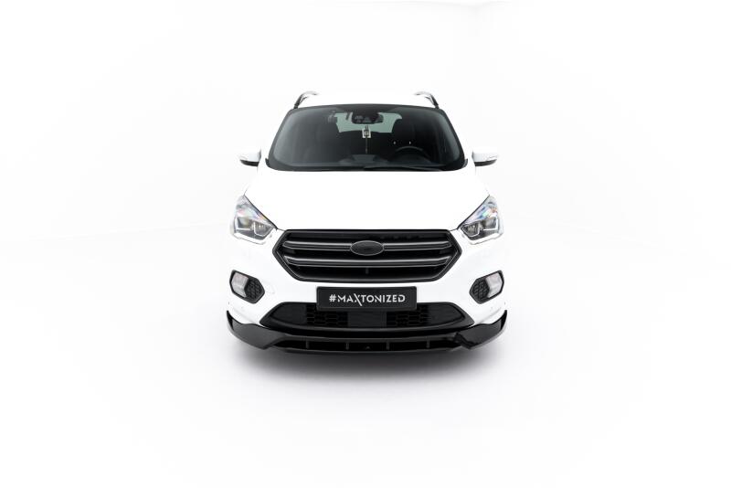 Maxton Design Frontlippe für Ford Kuga ST-Line Mk2 Facelift Hochglanz schwarz