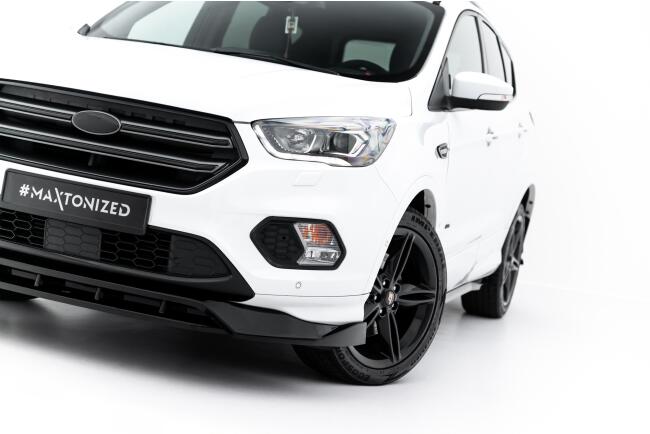 Maxton Design Frontlippe für Ford Kuga ST-Line Mk2 Facelift Hochglanz schwarz