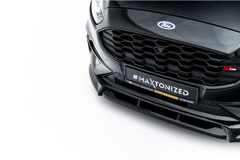 Maxton Design Frontlippe für Ford S-Max ST-Line Mk2 Facelift Hochglanz schwarz