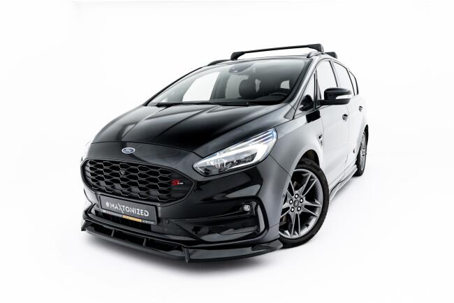 Maxton Design Frontlippe für Ford S-Max ST-Line Mk2 Facelift Hochglanz schwarz