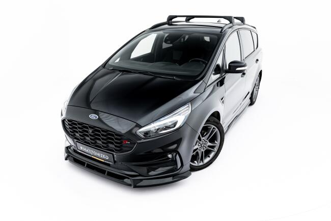 Maxton Design Frontlippe für Ford S-Max ST-Line Mk2 Facelift Hochglanz schwarz