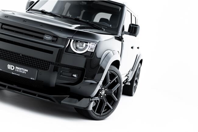 Maxton Design Frontlippe für Land Rover Defender Mk4 Hochglanz schwarz