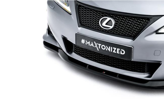 Maxton Design Frontlippe für Lexus IS F-Sport Mk2 (XE20) Facelift Hochglanz schwarz