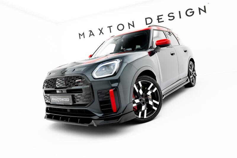 Maxton Design Frontlippe für Mini Countryman JCW U25 Hochglanz schwarz