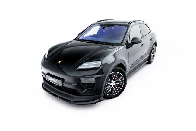 Maxton Design Frontlippe für Porsche Macan EV Mk1 Hochglanz schwarz