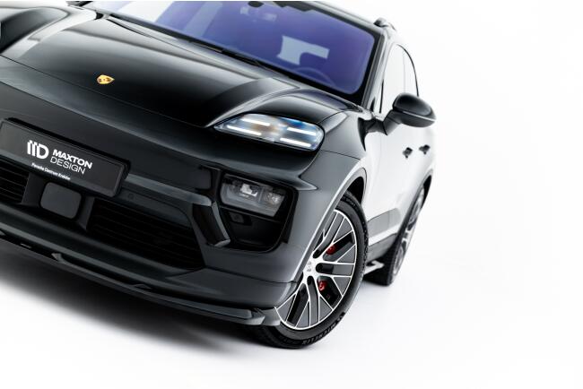 Maxton Design Frontlippe für Porsche Macan EV Mk1 Hochglanz schwarz