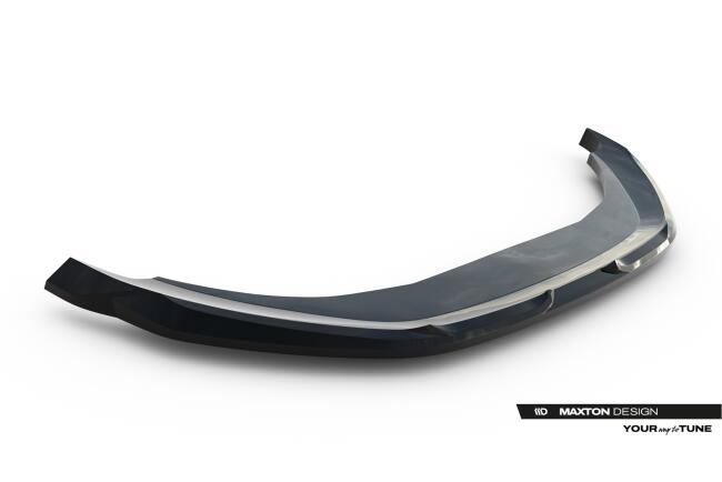 Maxton Design Frontlippe für Porsche Macan EV Mk1 Hochglanz schwarz