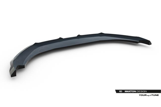 Maxton Design Frontlippe für Porsche Macan EV Mk1 Hochglanz schwarz
