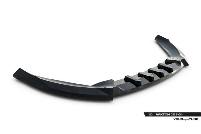 Maxton Design Frontlippe V.1 für Mercedes GLA 45 AMG X156 Facelift Hochglanz schwarz