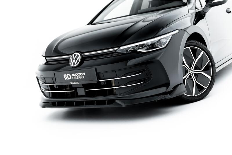 Maxton Design Frontlippe V.1 für VW Golf 8 Facelift Hochglanz schwarz