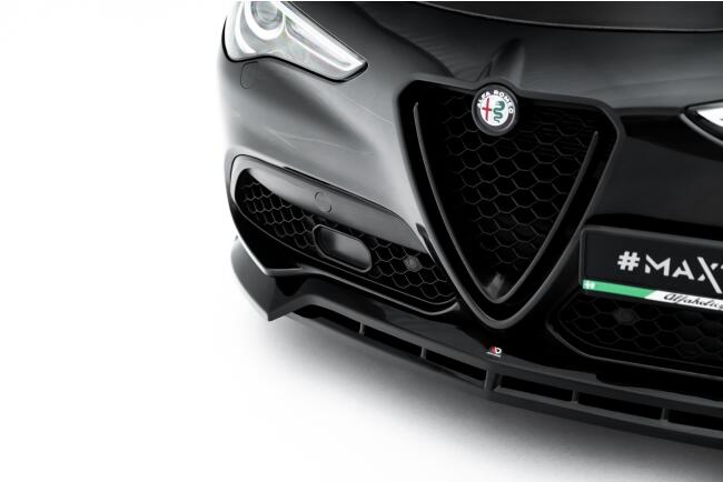 Maxton Design Frontlippe V.3 für Alfa Romeo Stelvio Mk1 Hochglanz schwarz