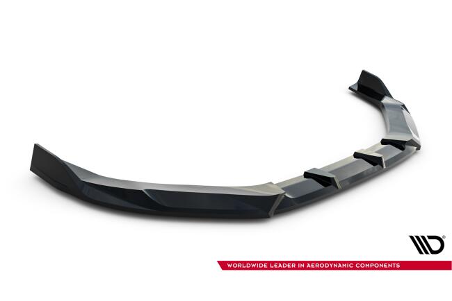 Maxton Design Frontlippe V.3 für Audi RS3 Limousine 8Y Facelift Hochglanz schwarz