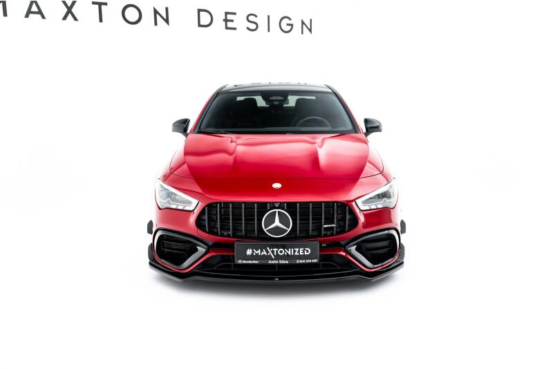 Maxton Design Frontlippe V.4 für Mercedes-AMG CLA 45 Aero C118 Hochglanz schwarz